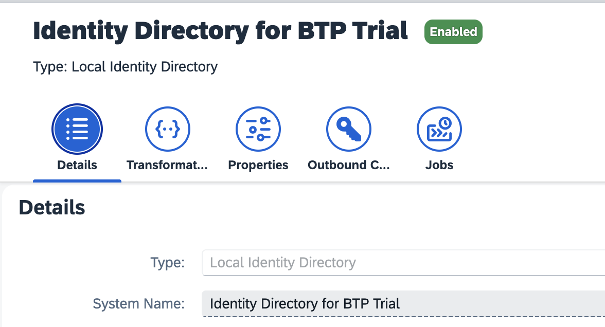 Local Identity Directory als Quellsystem